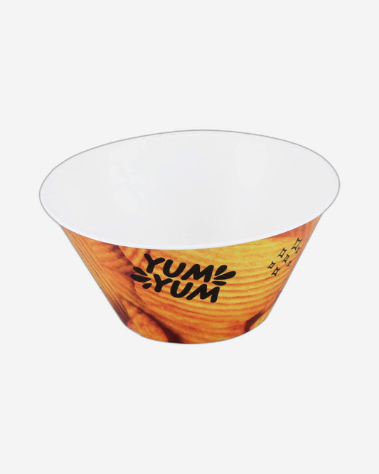 Herevin 750ml Yellow Chips Printed Snack Bowl – BPA-Free Polypropylene (PP) Lightweight Serving Bowl for Chips, Namkeen, Popcorn & Snacks