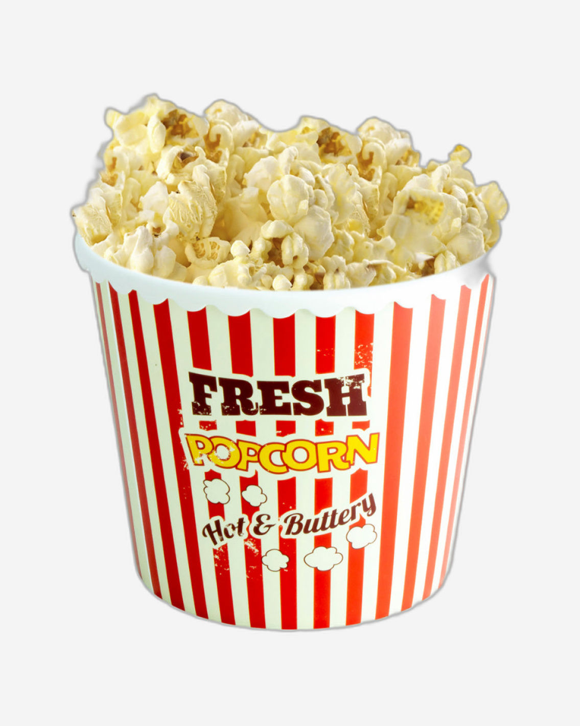 Herevin 2.3 Litre Fresh Popcorn Printed Large Snack Bowl – BPA-Free Polypropylene (PP) Durable Serving Bowl for Popcorn, Chips, Namkeen & Party Snacks