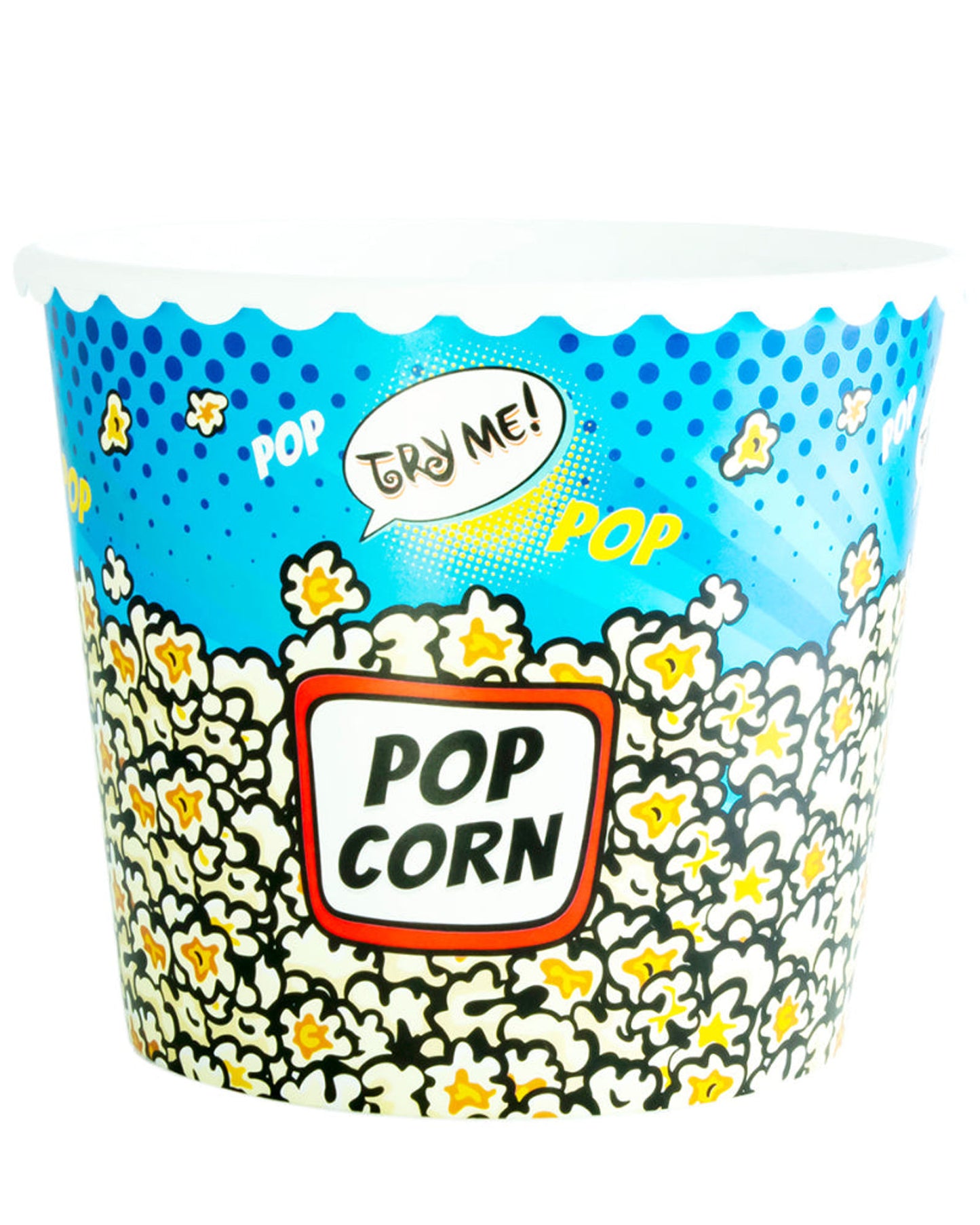 Herevin 2.3 Litre Large Popcorn and Chips Snack Bowl - BPA-Free Polypropylene (PP) Popcorn-Themed Reusable Serving Bowl