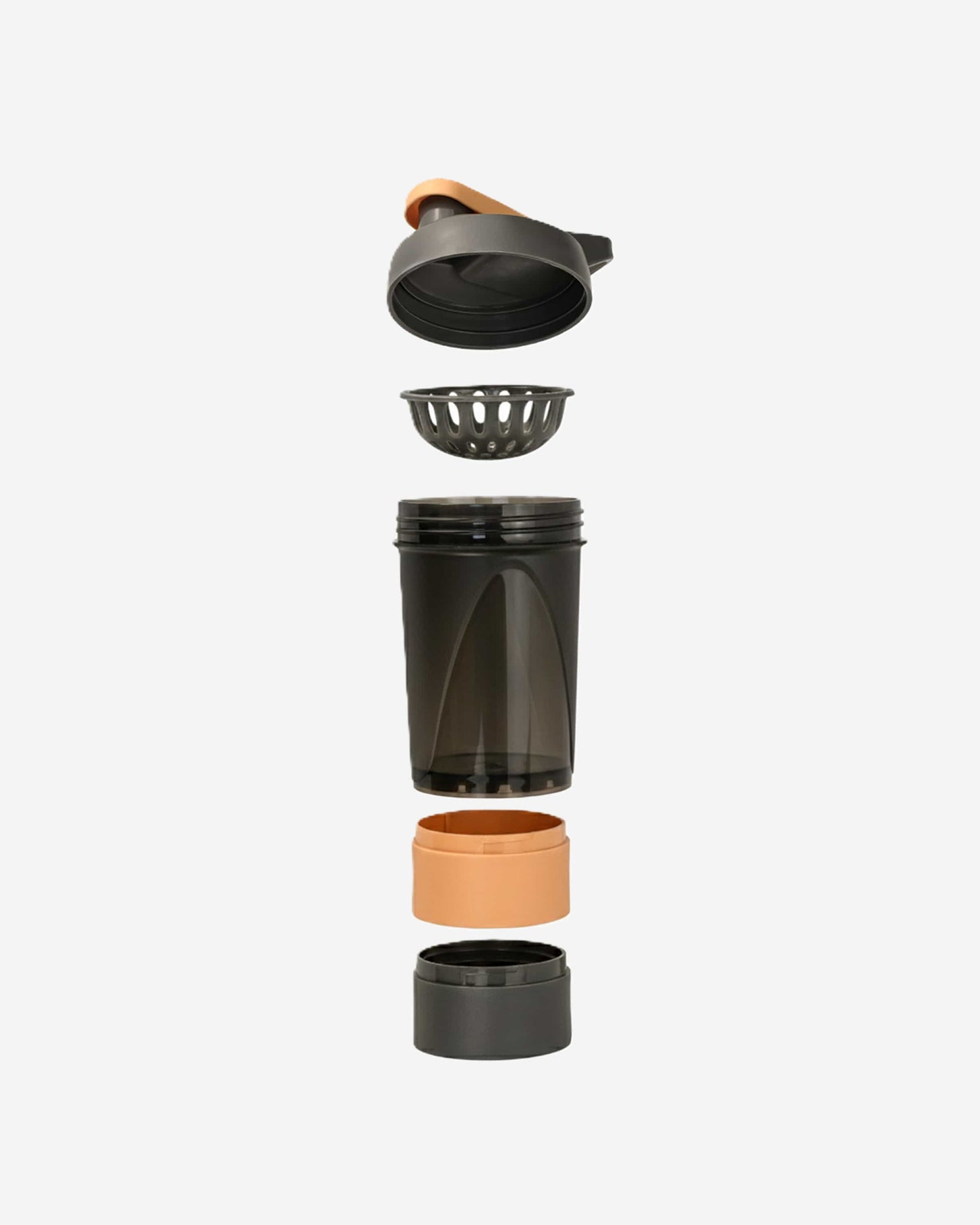 Herevin Polypropylene Gym Shaker Bottle with Storage 500ml