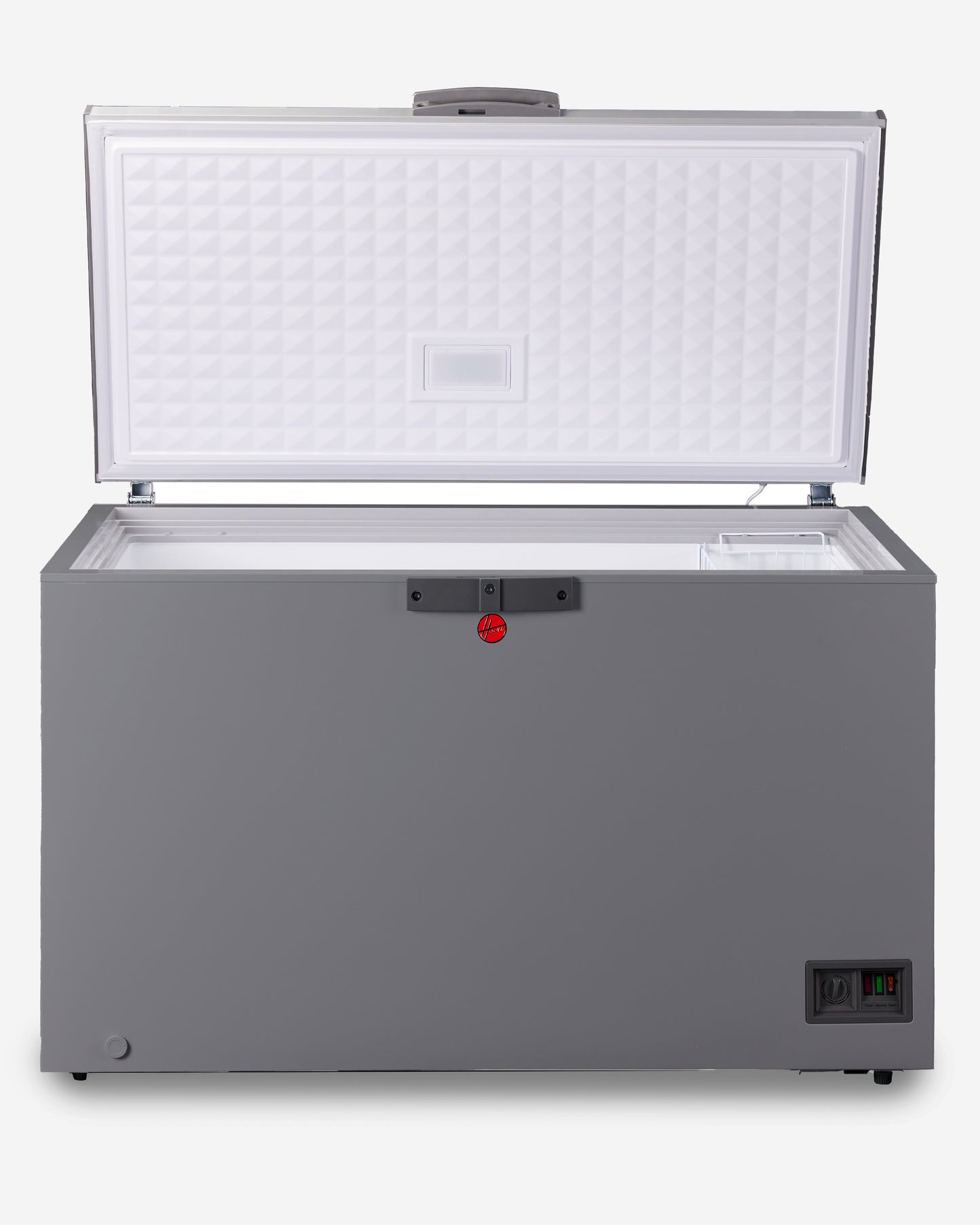 Hoover Chest Freezer, Low Frost, Convertible Temperature, 493 L, Premium Grey – HCF-K493-GR (ESMA Certified)
