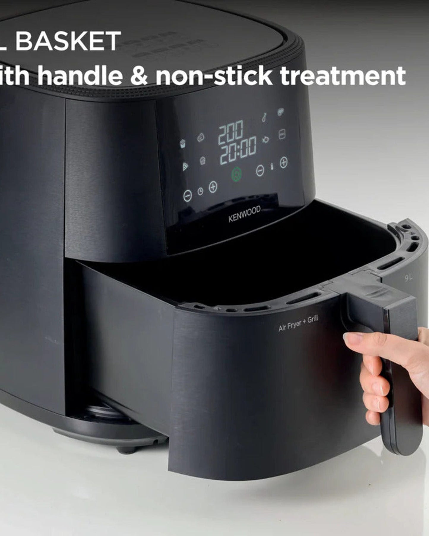 Kenwood Air Fryer, 9 L – HFP92.000BK (ESMA Certified)