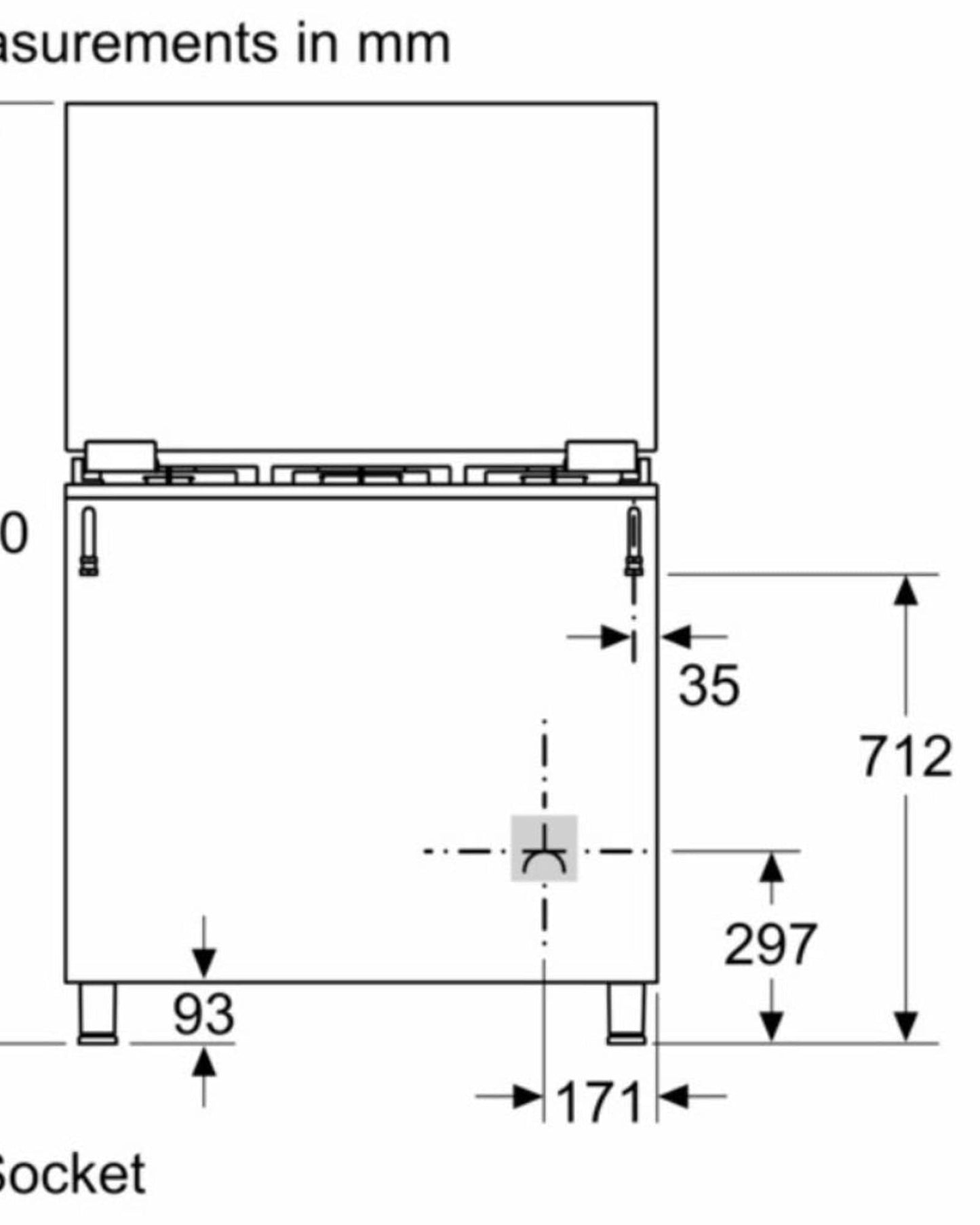 Bosch Freestanding Gas Range Cooker, Rotisserie, 5 Burners & 125 L Oven, Stainless Steel, German Engineering – HGV1ISW50M