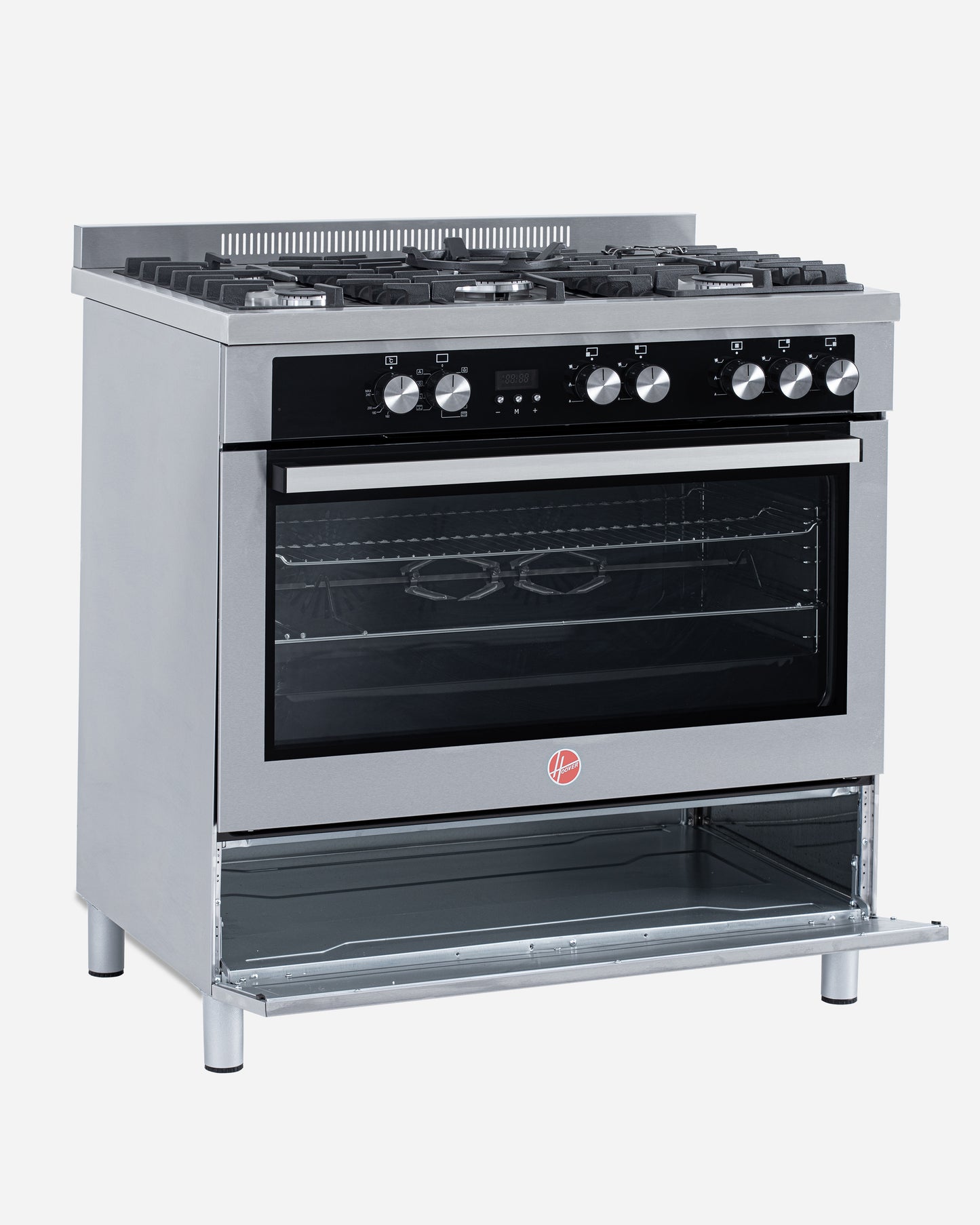 Hoover 90X60 Multi-Function Gas Freestanding Gas Cooker With Electric Oven