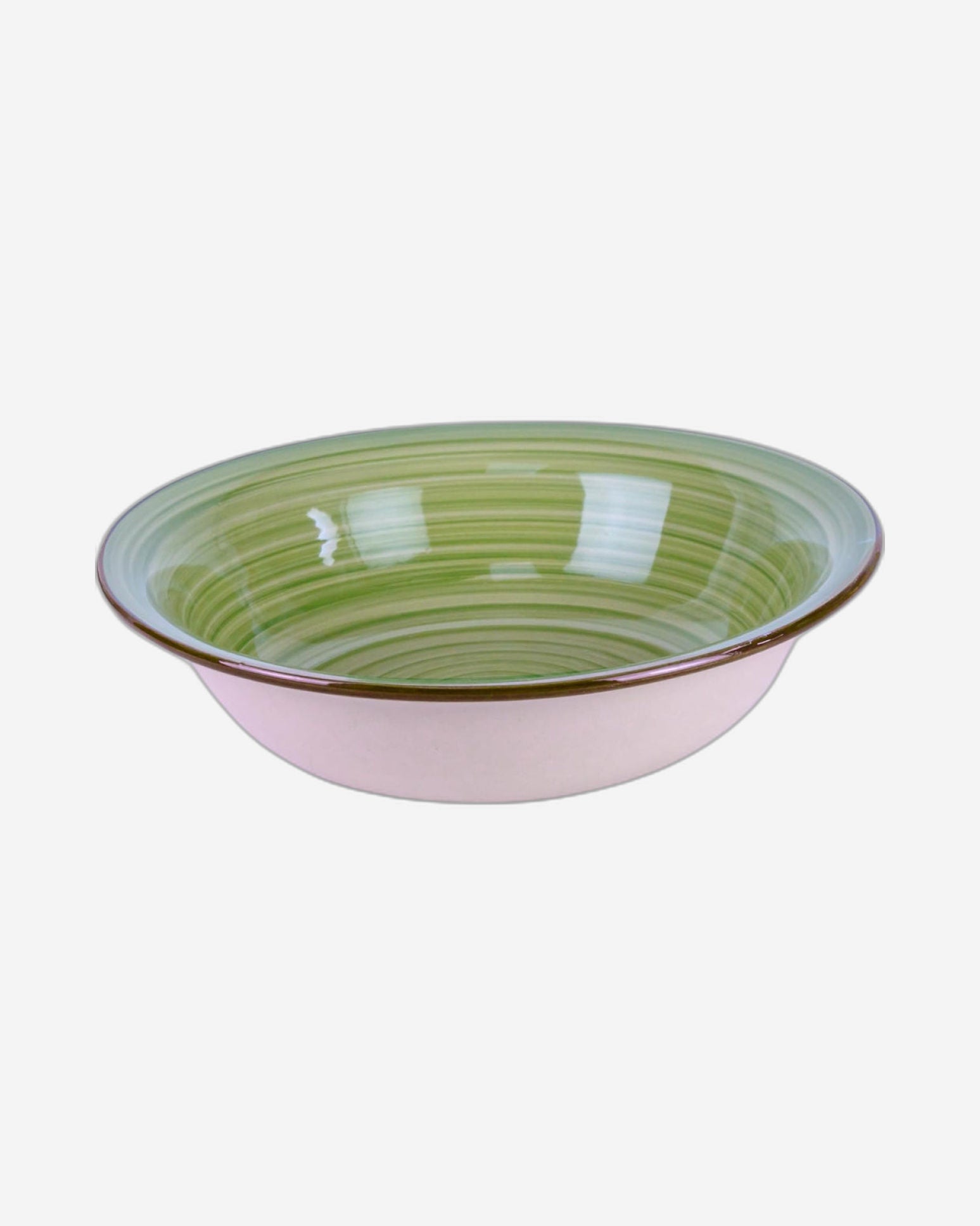 Cuisine Art Cosmic Hand-Painted Stoneware 16pcs Dinner Set – Green | 4 Dinner Plates (10.5