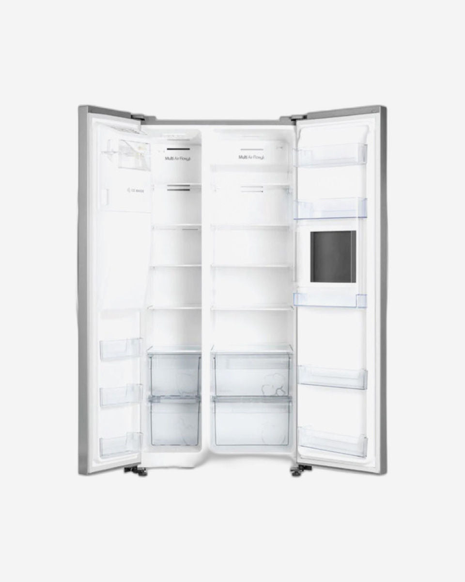 Hoover 700L Side-By-Side Frost Free Refrigerator With Ice & Water Dispenser