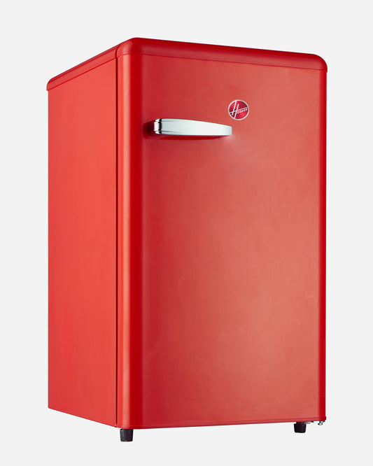 Hoover 123L Retro Style Single Door Frost Free Refrigerator
