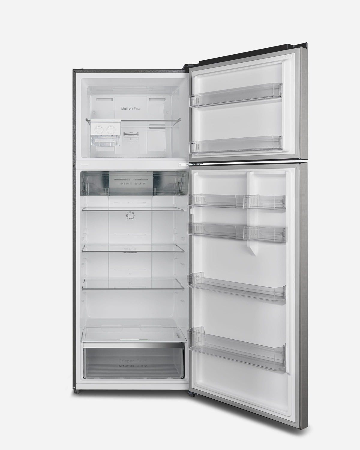 Hoover Inverter Top Mount Refrigerator 604L Inox