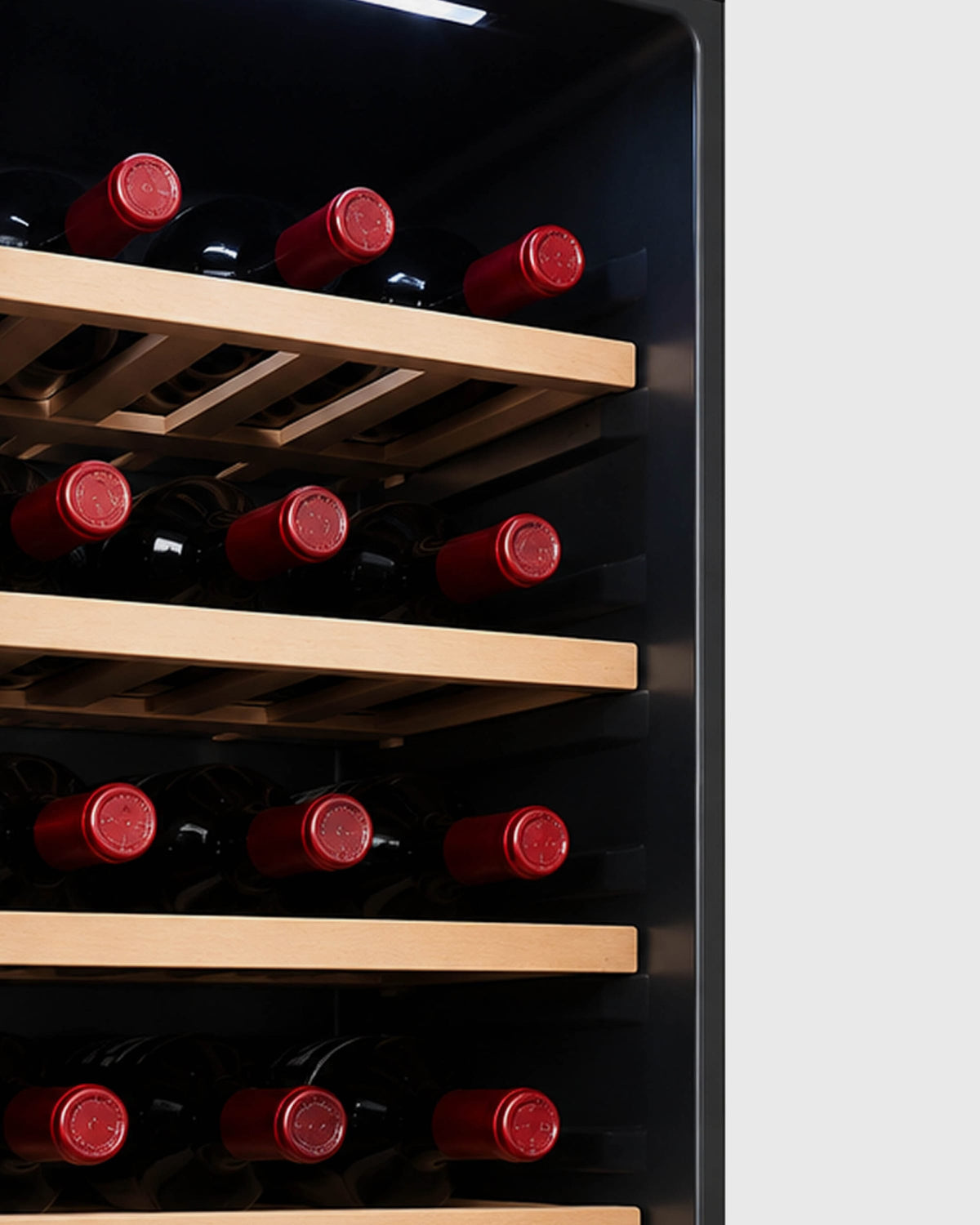 Hoover Beverage Cooler 34 Bottles Capacity External LED Touch Control Wooden Racks HWC-H34-B (ESMA Certified)