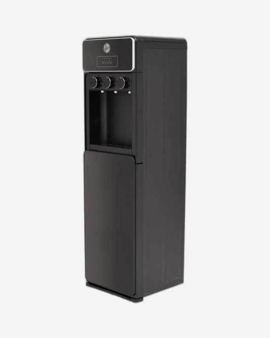 Hoover Bottom Loading Water Dispenser With Cabinet , 3 Water Spouts for Hot, Cold, Child Safety Lock, Knob Control, Stretched Stainless Cold Tank, 1 Year Warranty ,Black - HWD-SBL-02B