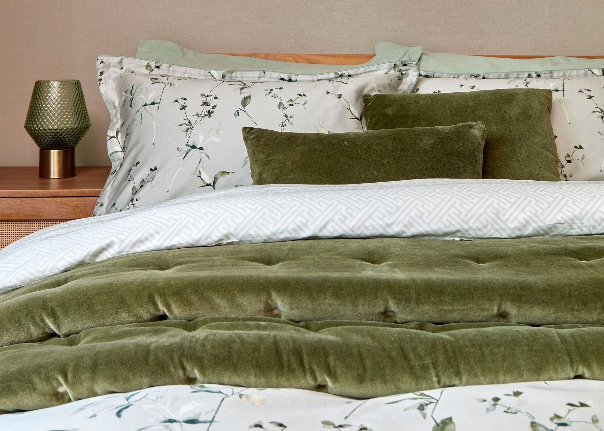 Christy Hampton Bedspread Jade
