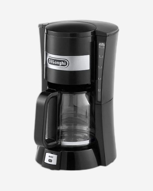 De'Longhi Filter Coffee Machine, Auto Shut-Off & Anti-Drip, 1.25 L, Black – ICM15210.1 (ESMA Certified)
