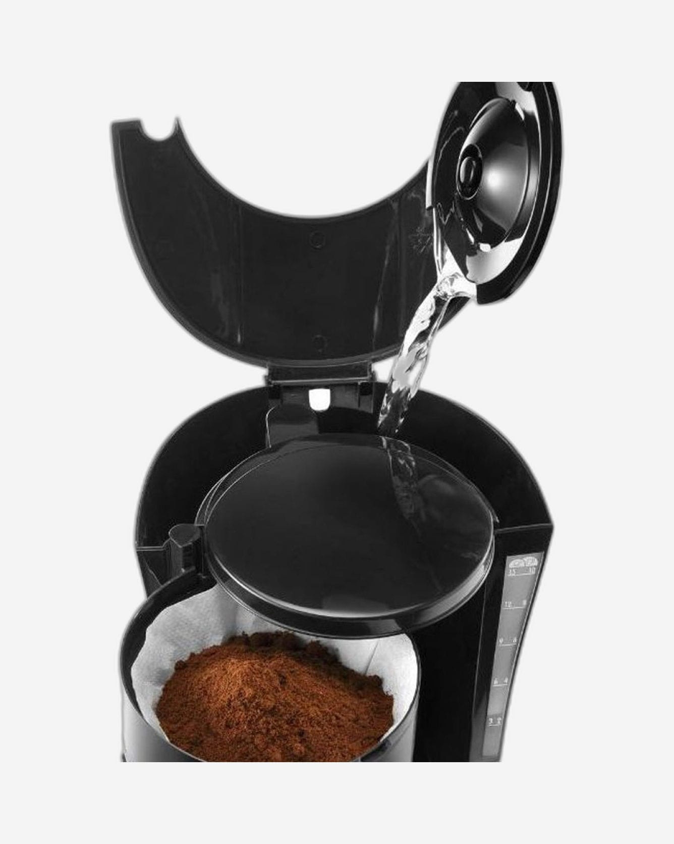De'Longhi Filter Coffee Machine, Auto Shut-Off & Anti-Drip, 1.25 L, Black – ICM15210.1 (ESMA Certified)