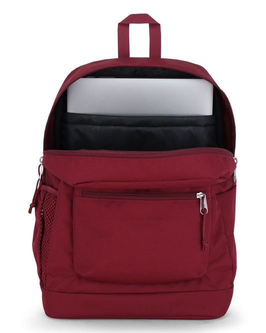 JanSport Cross Town Plus Medium laptop Russet Red Backpack