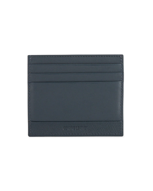 Cross Saffiano Leather 6Cc Card Holder - Navy Blue