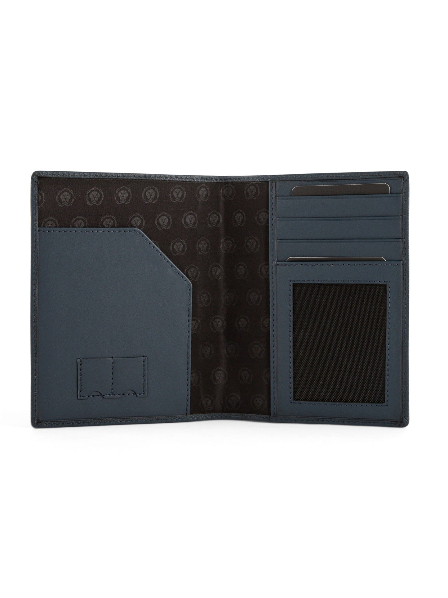 Cross Saffiano Leather 4Cc Passport Cover - Navy Blue