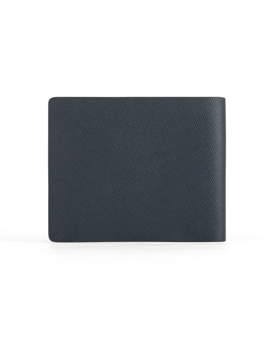 Cross Saffiano Leather 4Cc Bifold Wallet With Coin Pocket - Navy Blue
