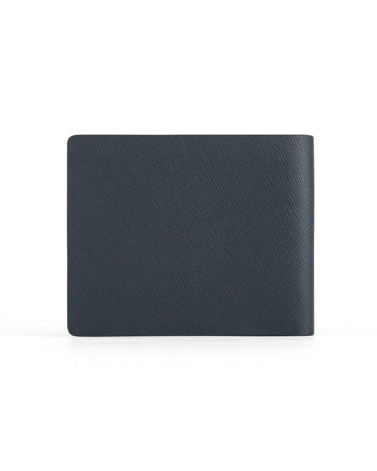 Cross Saffiano Leather 4Cc Bifold Wallet With Coin Pocket - Navy Blue