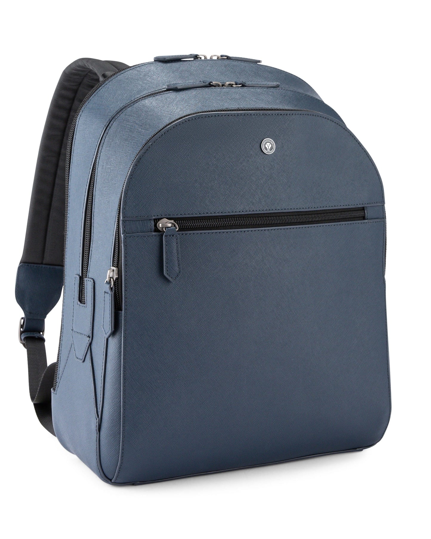 Cross Luxury Leather Backpack - Navy Blue