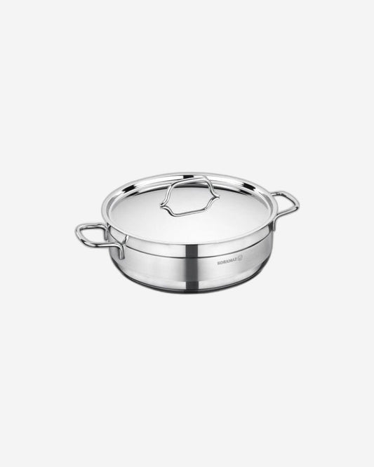 Korkmaz Alfa Low Stainless Steel Casserole Pot