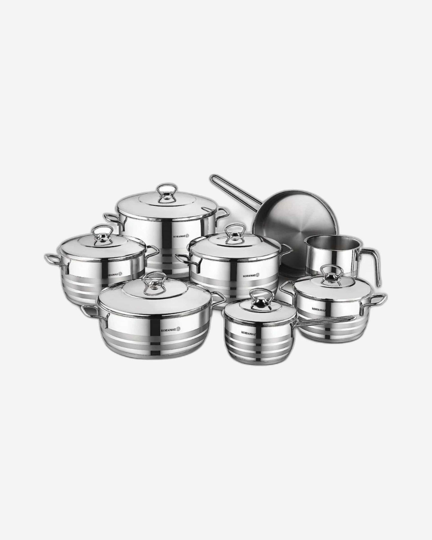 Korkmaz Astra Grande Cookware Set 14Pc Induction