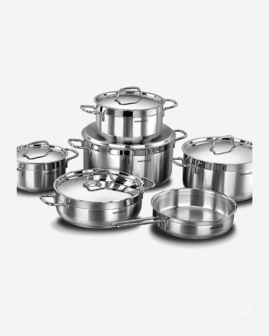 Korkmaz Astra 9 Pcs. Induction Base Cookware Set