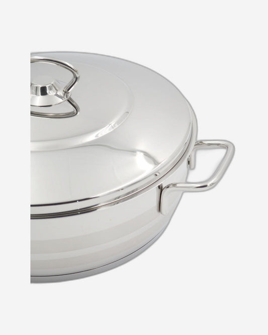 Korkmaz Astra Low Stainless Steel Casserole Pot