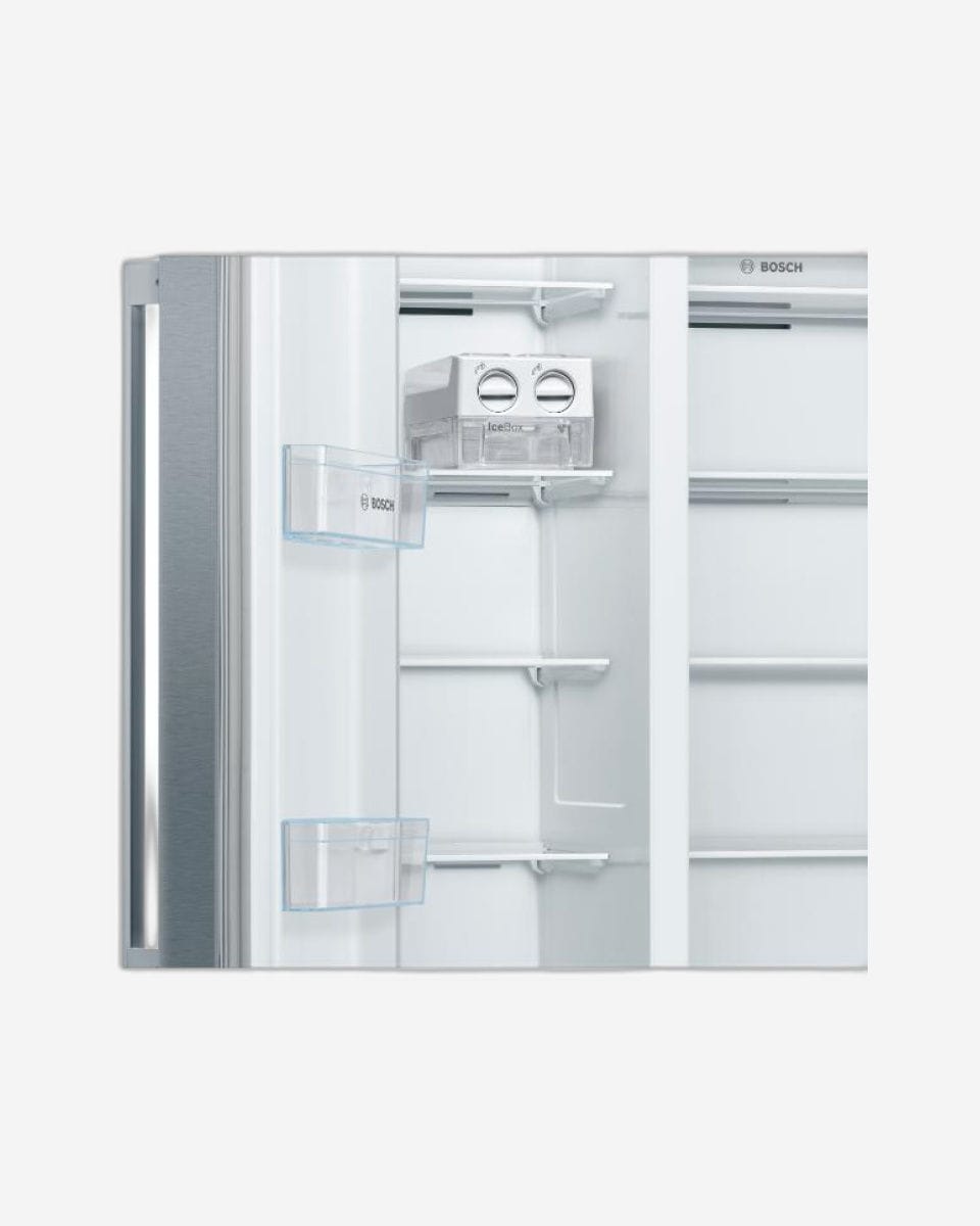 Bosch Side By Side Refrigerator, 616 L, Stainless Steel, German Engineering – KAN93VL30M