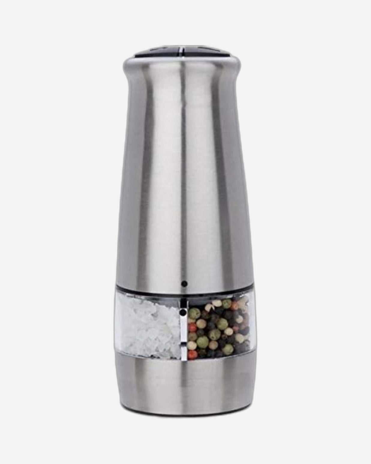 Cuisine Art Salt & Pepper Electric Dispenser, Red | Battery Operated | One-Touch Operation | Adjustable Grind Settings for Fresh Seasoning
