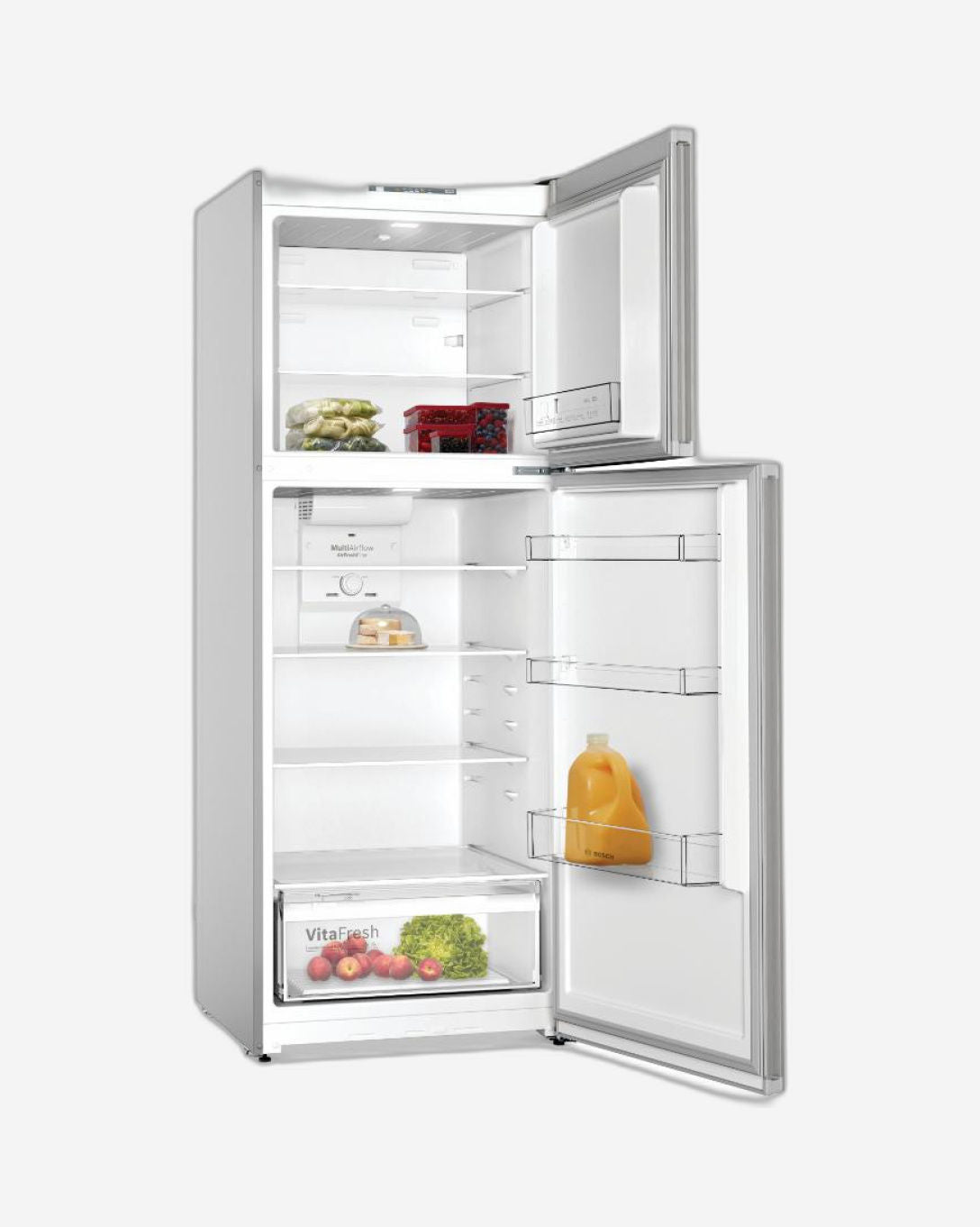 Bosch Series 4 Freestanding Refrigerator with Freezer at Top 485L