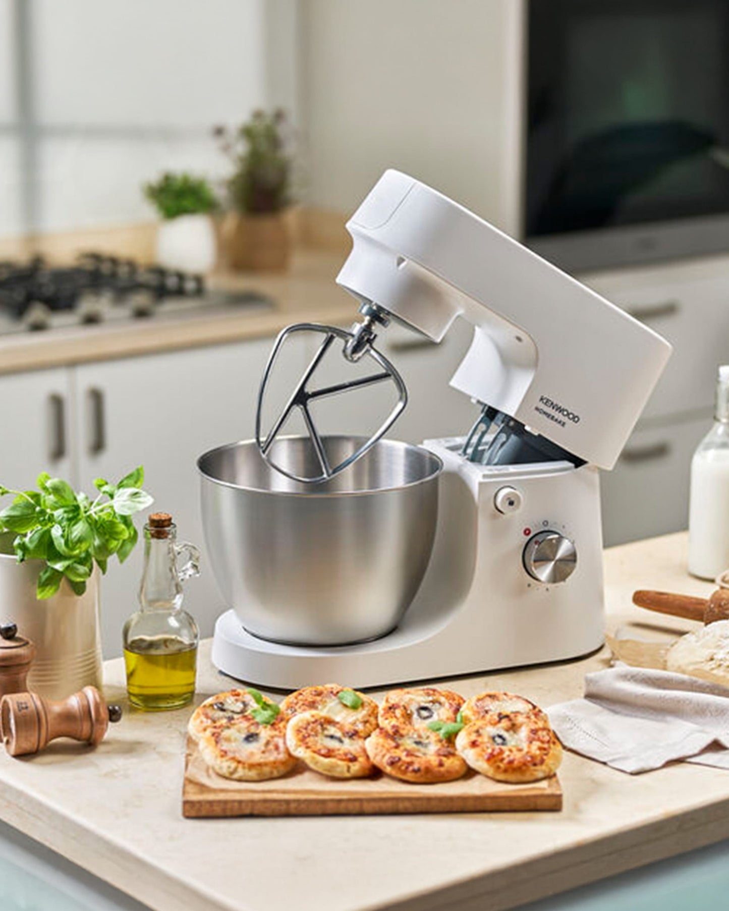 Kenwood Stand Mixer Homebake Kitchen Machine 1400W With Blender KHH01.220SI Silver