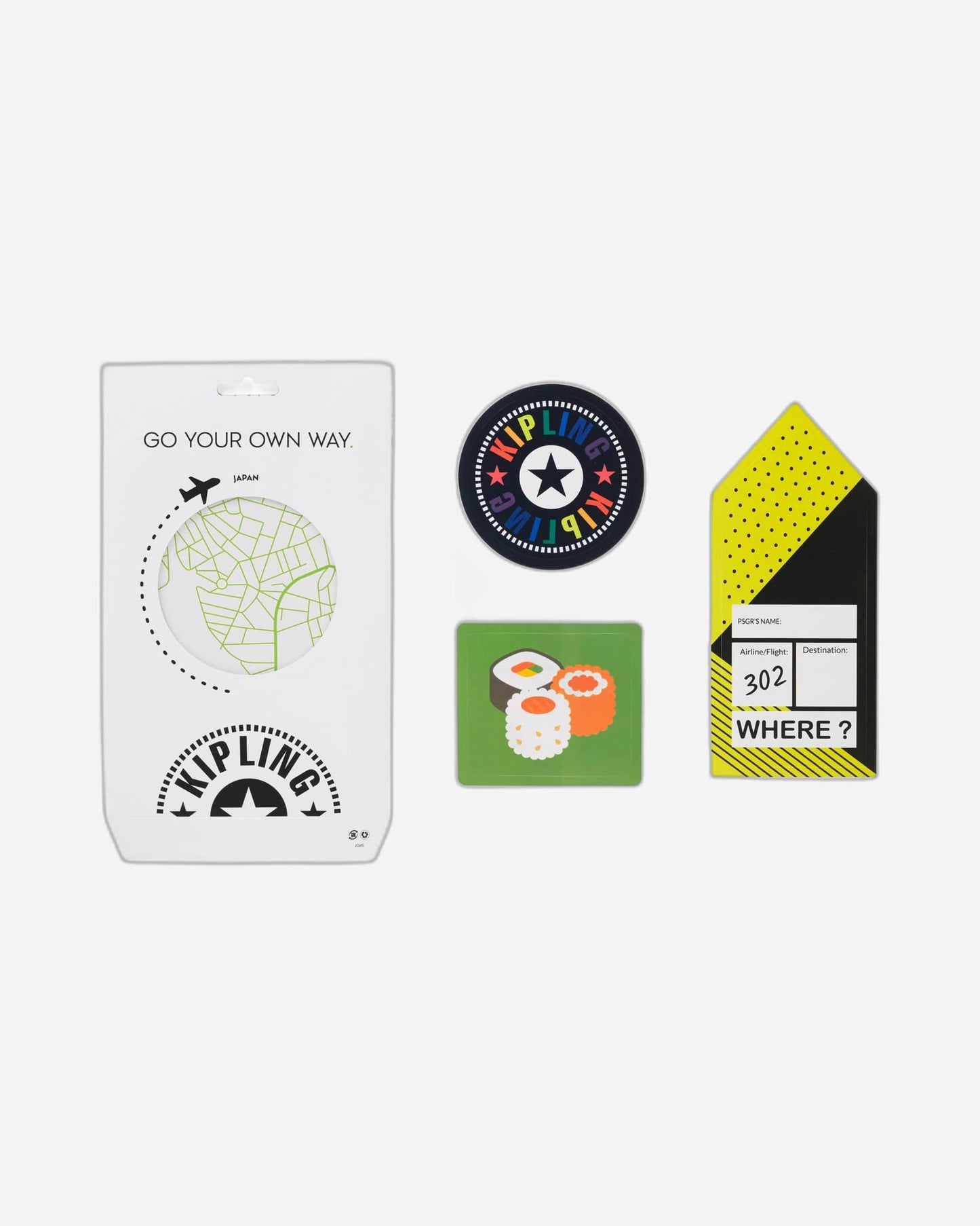 Kipling Sushi Mix Col Ss20 Travel Sticker C2I6074-Q54