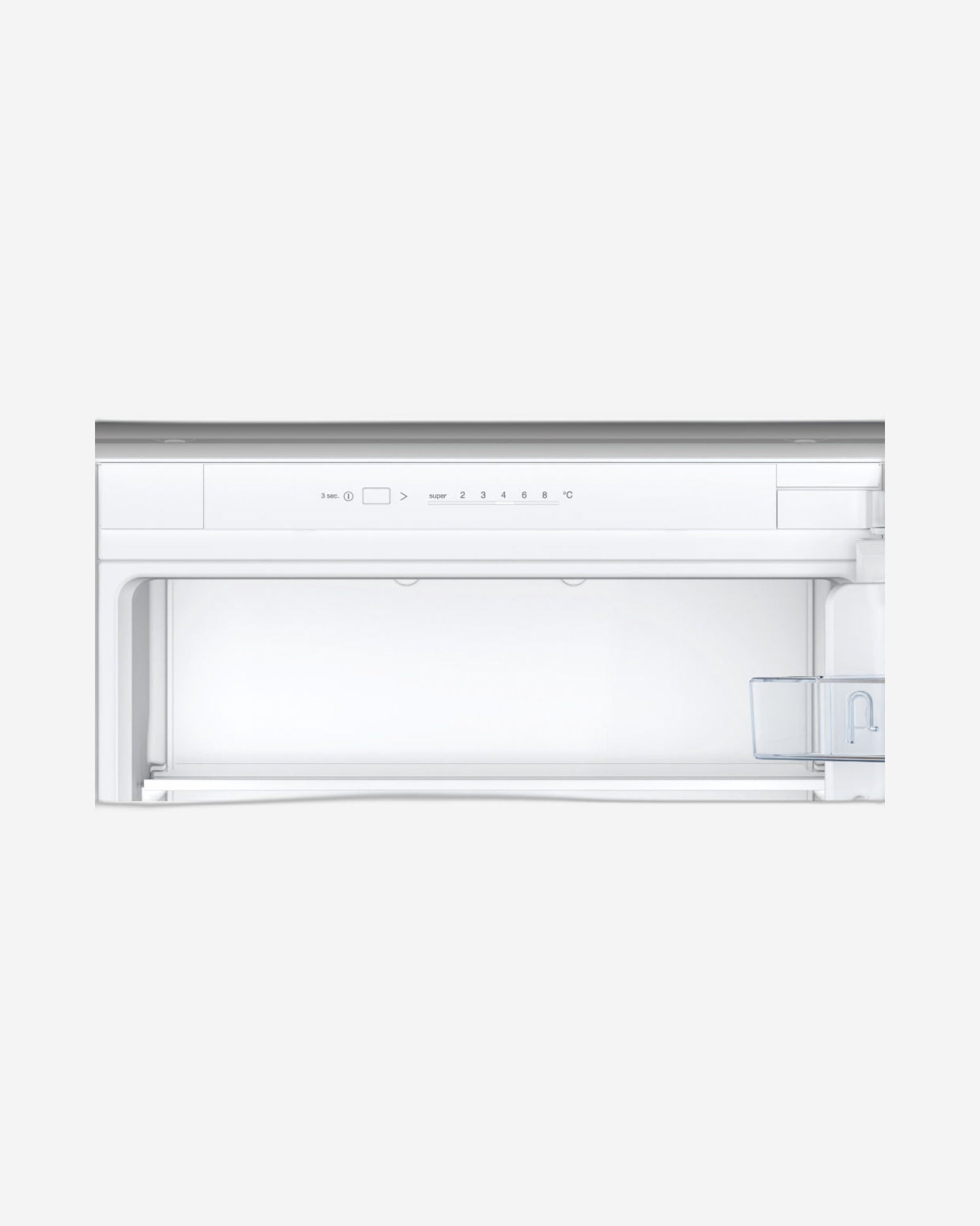 Bosch Series 2 Built-In Fridge-Freezer Refrigerator with Freezer at Bottom 177.2x54.1cm