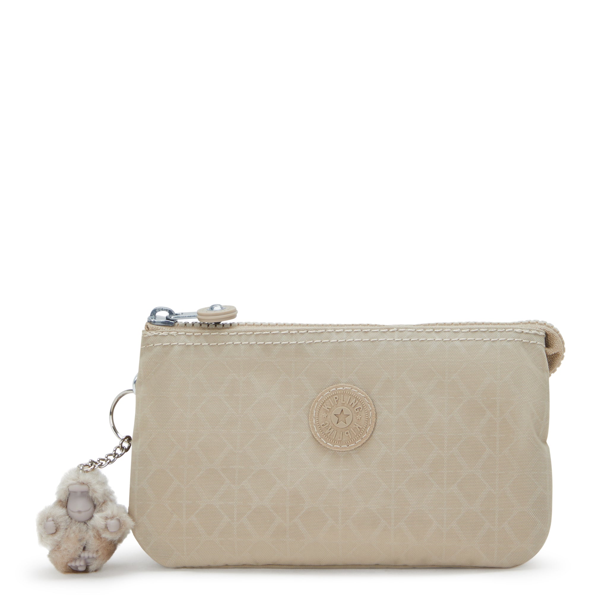 Kipling Creativity L Signature Beige Embossed Large Purse 13093-96A