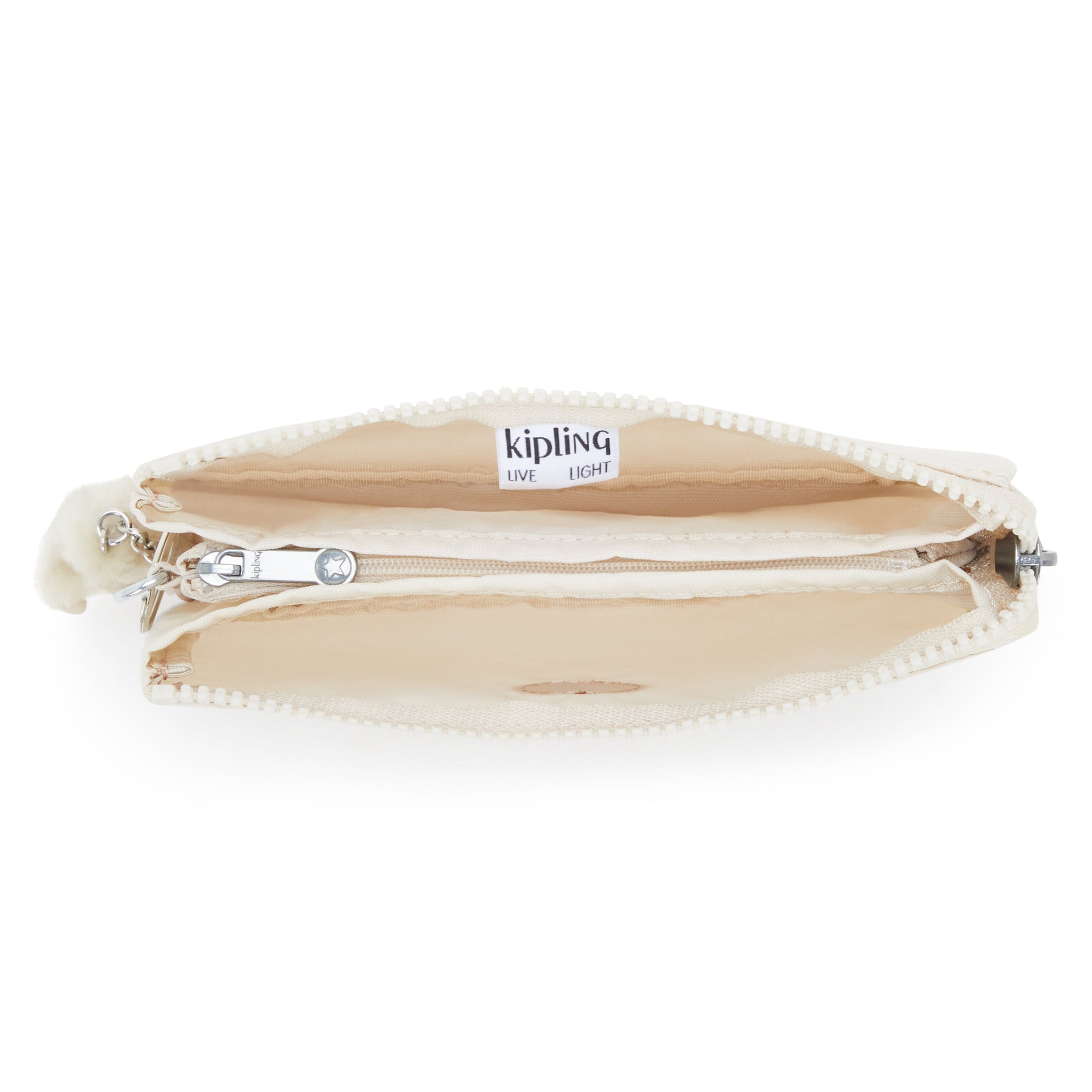 Kipling Creativity L Hideaway Beige Purse 13265-7JR