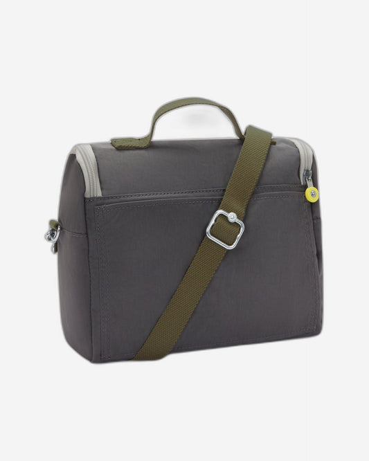 Kipling New Kichirou Back to Grey Large Lunch Bag with Trolley Sleeve 15289-1DX