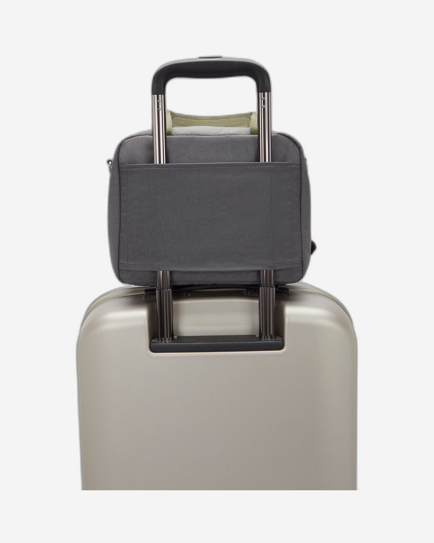 Kipling Miyo Back to Grey Large Lunch Bag with Trolley Sleeve 15381-1DX