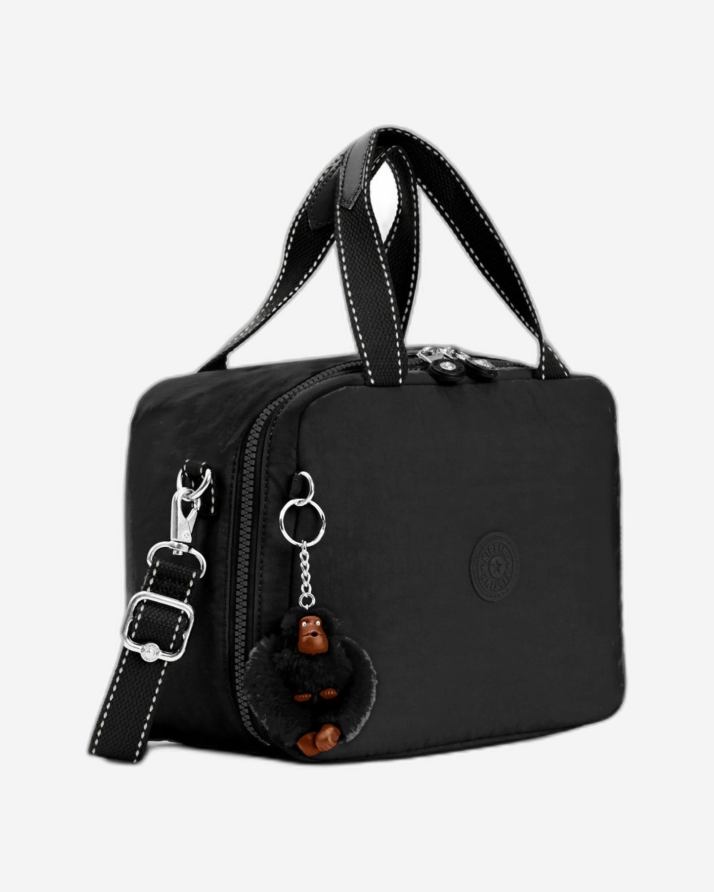 Kipling Miyo True Black Large Lunch Bag with Trolley Sleeve C215381-J99