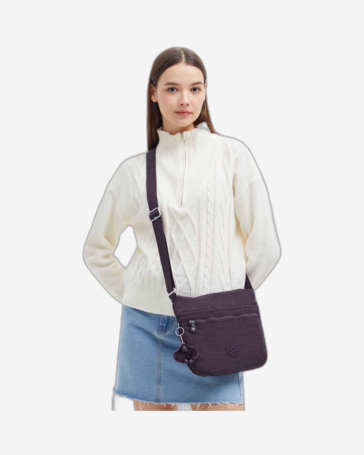 Kipling Arto Ultimate Plum Medium Crossbody 19911-67U