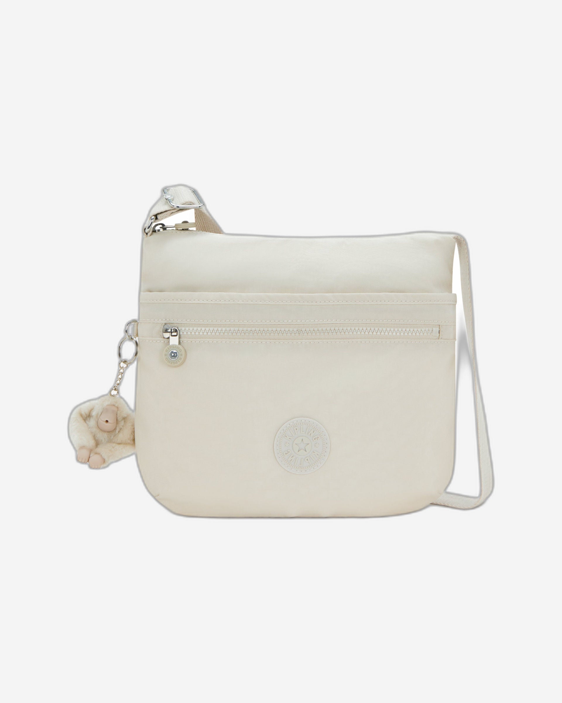 Kipling Arto Hideaway Beige Crossbody Bag 19911-7JR