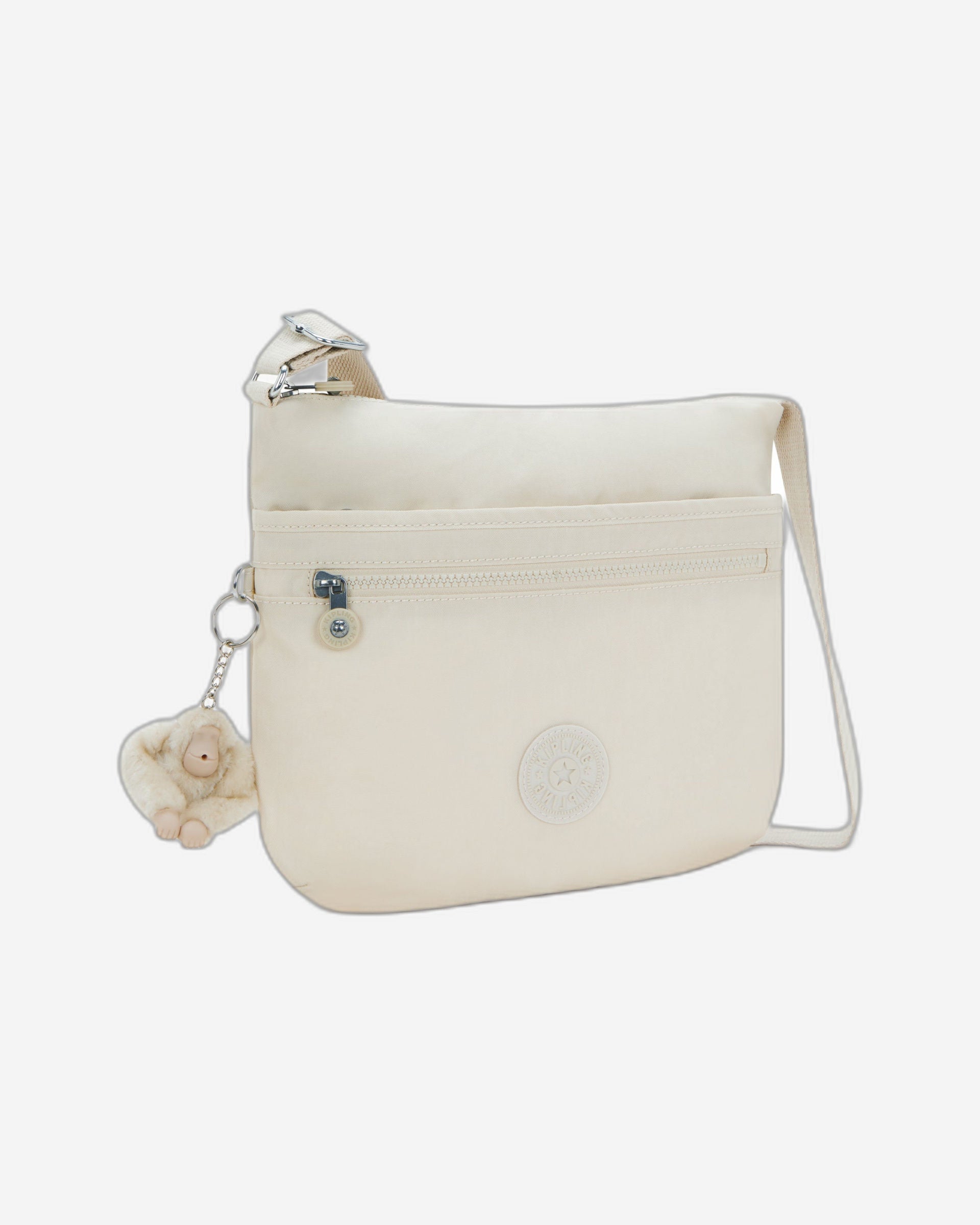 Kipling Arto Hideaway Beige Crossbody Bag 19911-7JR