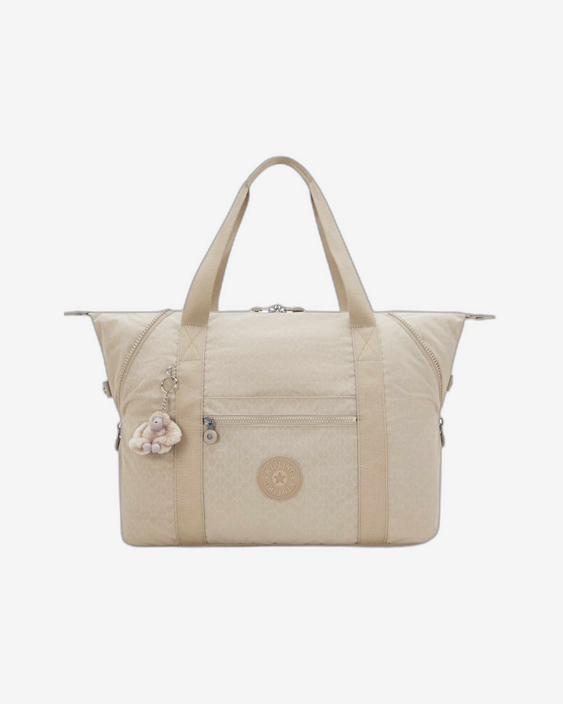 Kipling Art M Signature Beige Embossed Large Tote 25748-96A