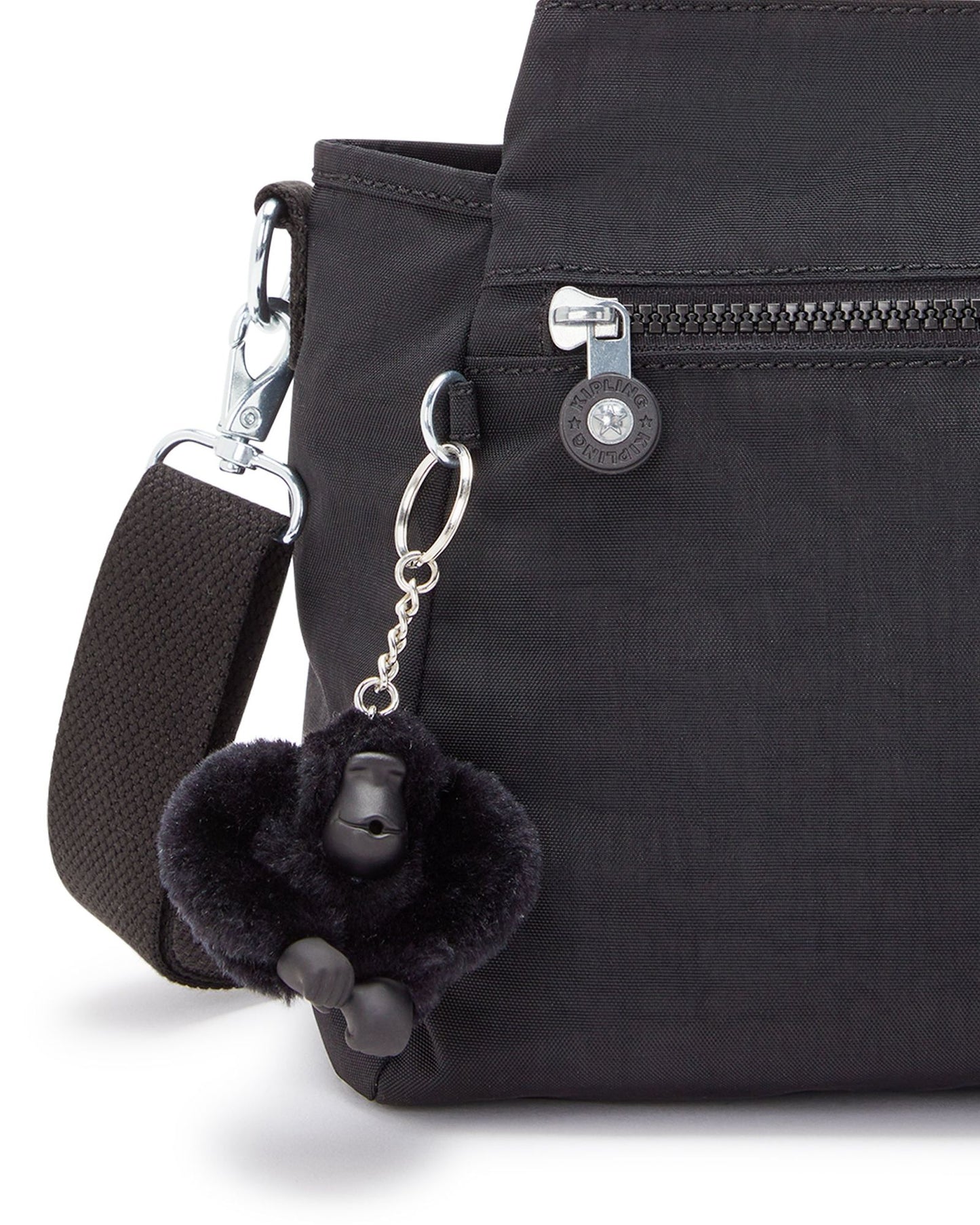 Kipling Elysia Black Noir Medium Shoulder Bag C243791-P39