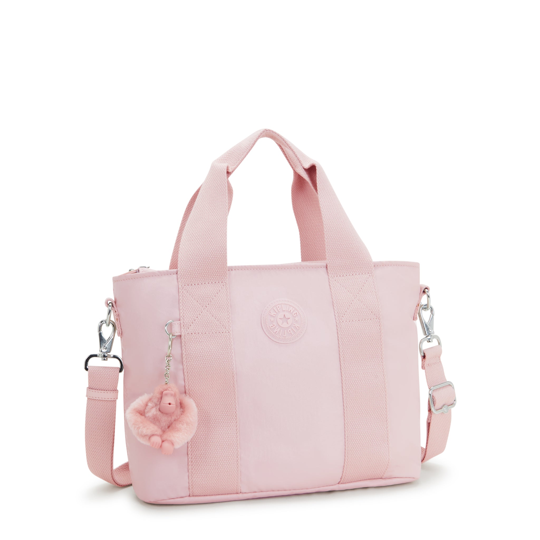 Kipling Minta M Pink Shine Tote Bag I2923-3DZ