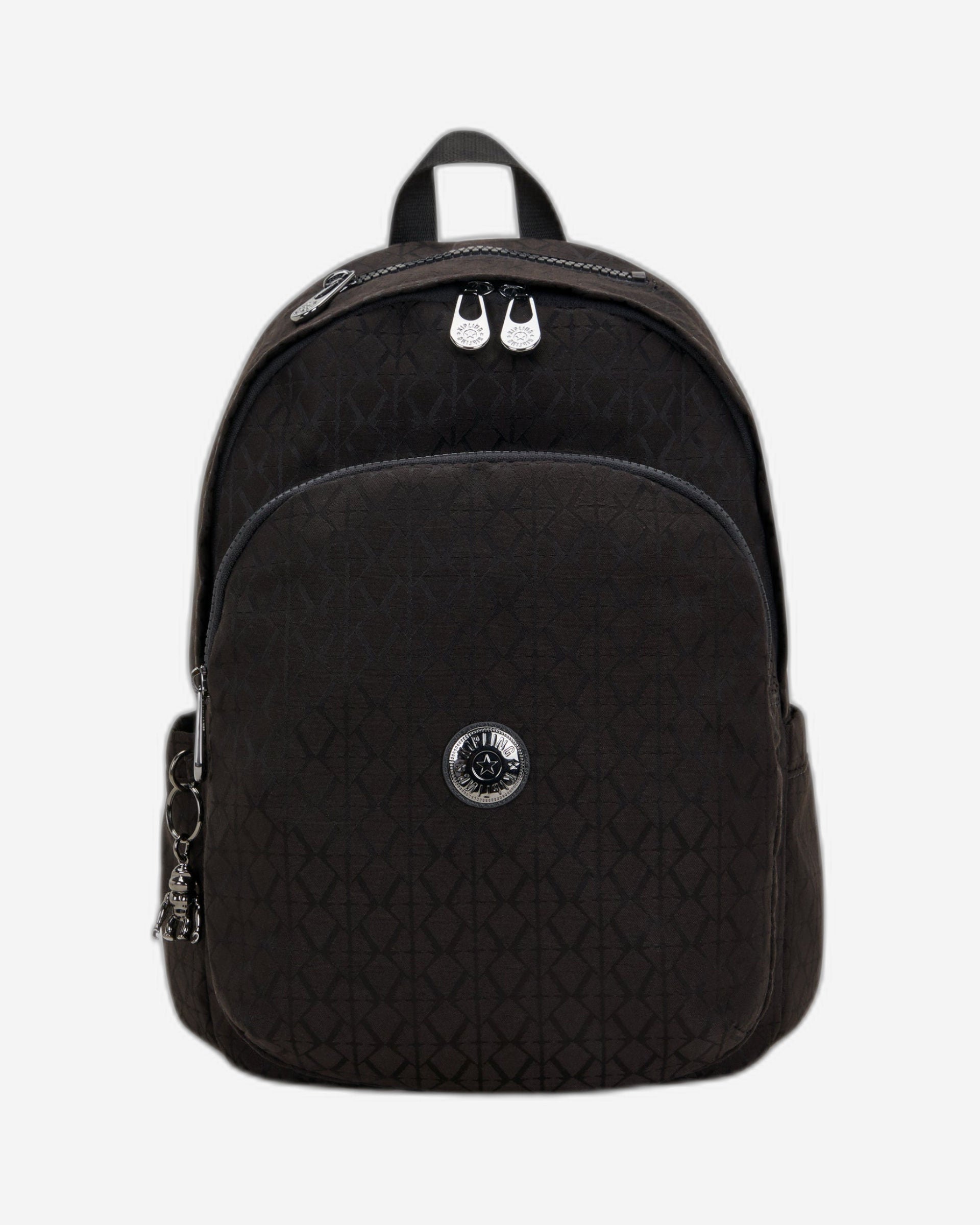 Kipling Delia Black Sign Jq Medium Backpack I3149-Y12