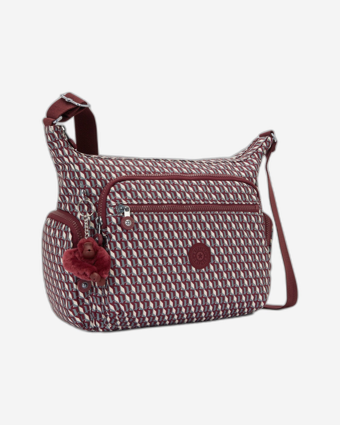 Kipling Gabbie 3Dk Wine Large crossbody I3186-1PB