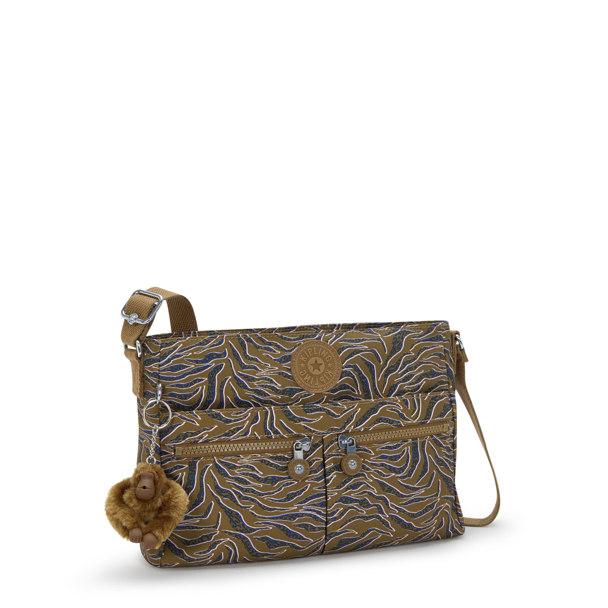 Kipling New Angie Undersea Leaves Crossbody Bag I3275-1PR