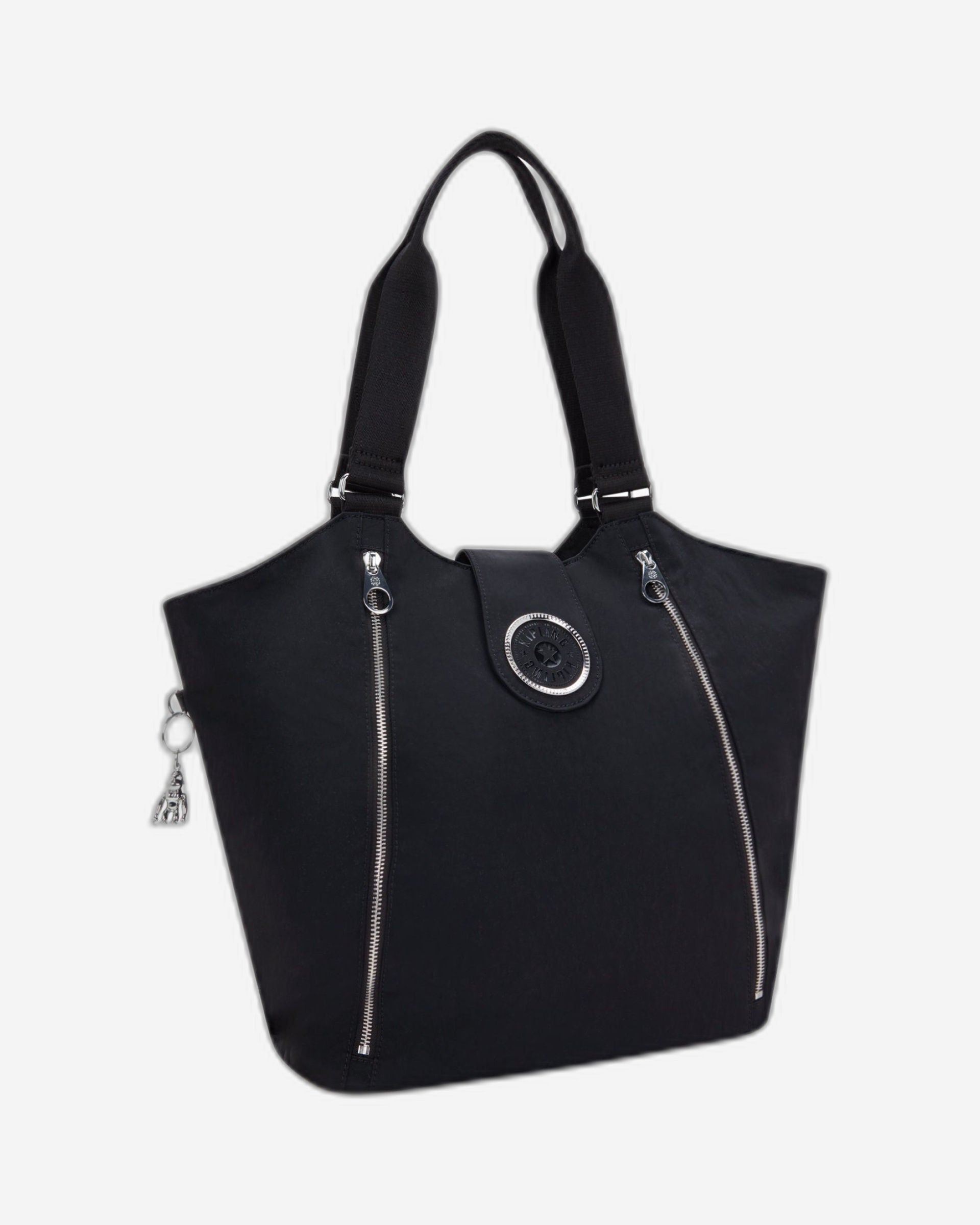 Kipling Recicely Black Spice Medium Tote with Zipped & Magnetic Closure I3286-5JB