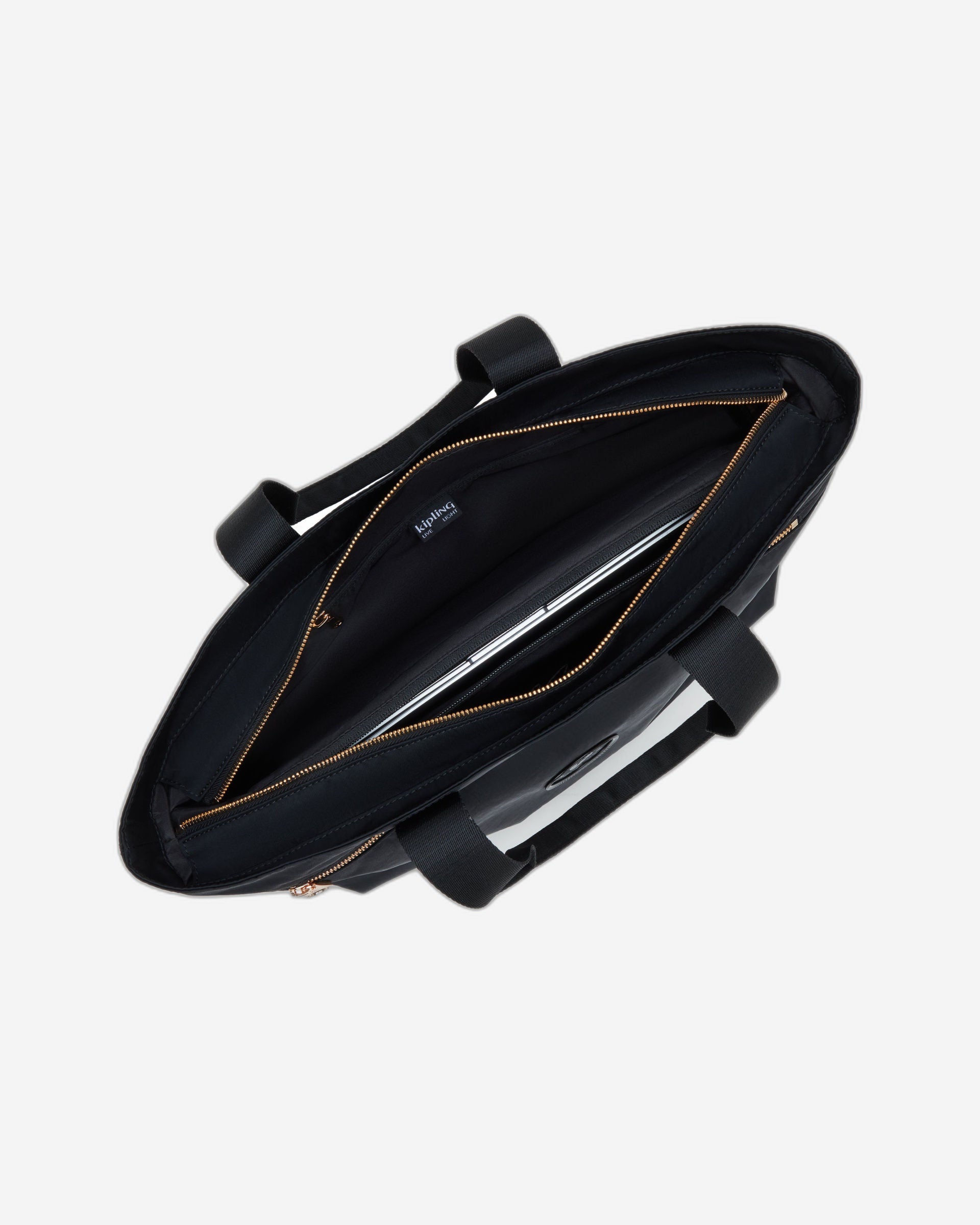 Kipling Colissa Zip Blck Rose Spice Tote Bag I3381-62Q