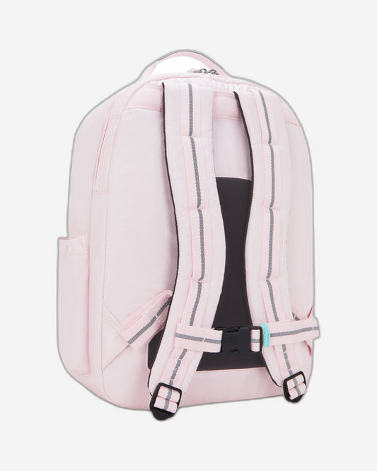 Kipling Seoul College Extra Sea Pink Met Large Backpack with Laptop Compartment I3514-52J